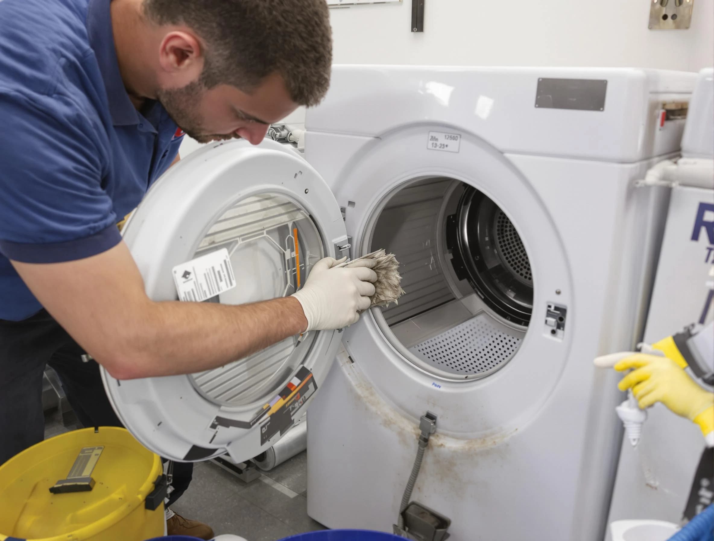 Fountain Hills Dryer Vent Cleaning specialist performing detailed lint trap cleaning service in Fountain Hills