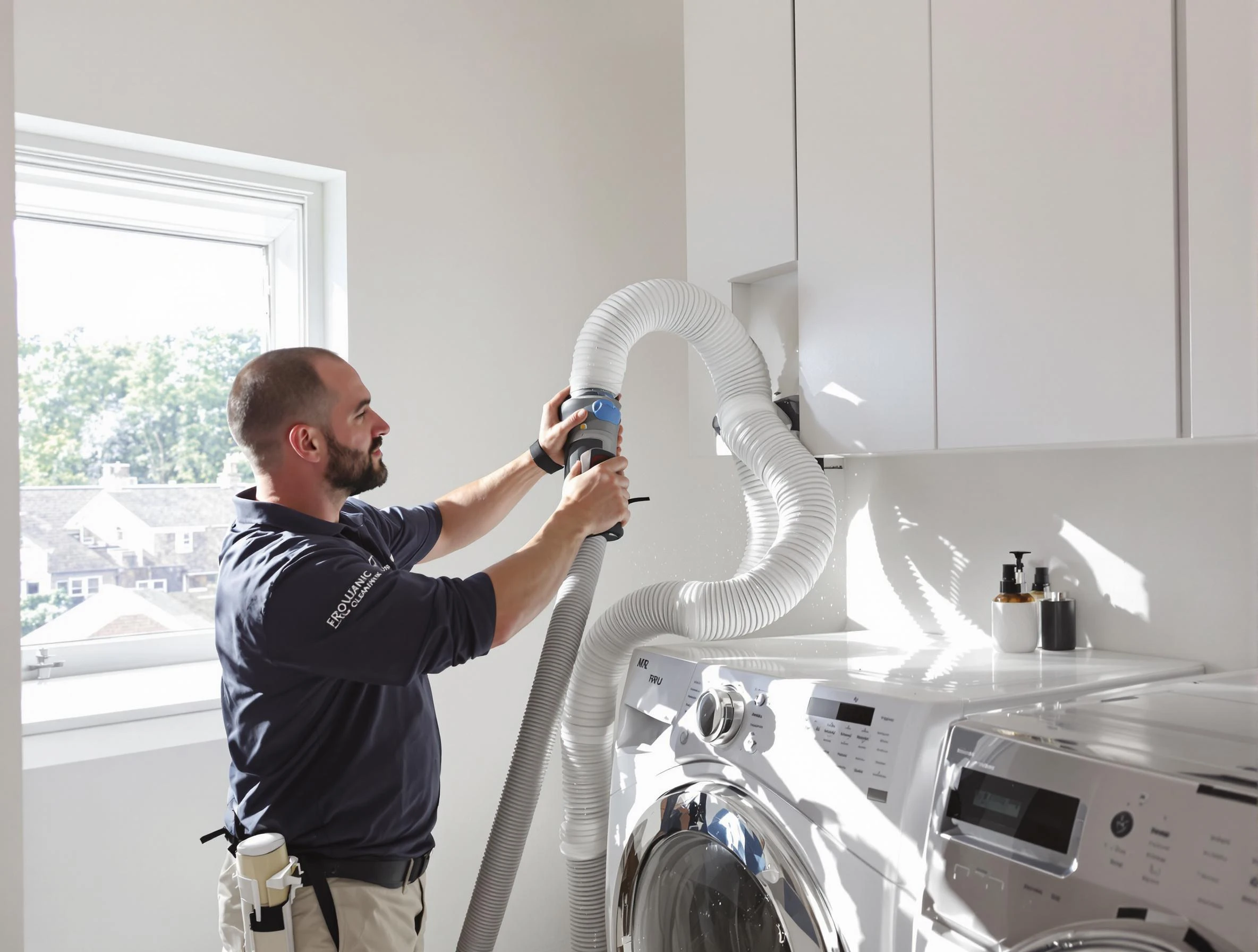Certified Fountain Hills Dryer Vent Cleaning technician performing dryer vent cleaning in Fountain Hills