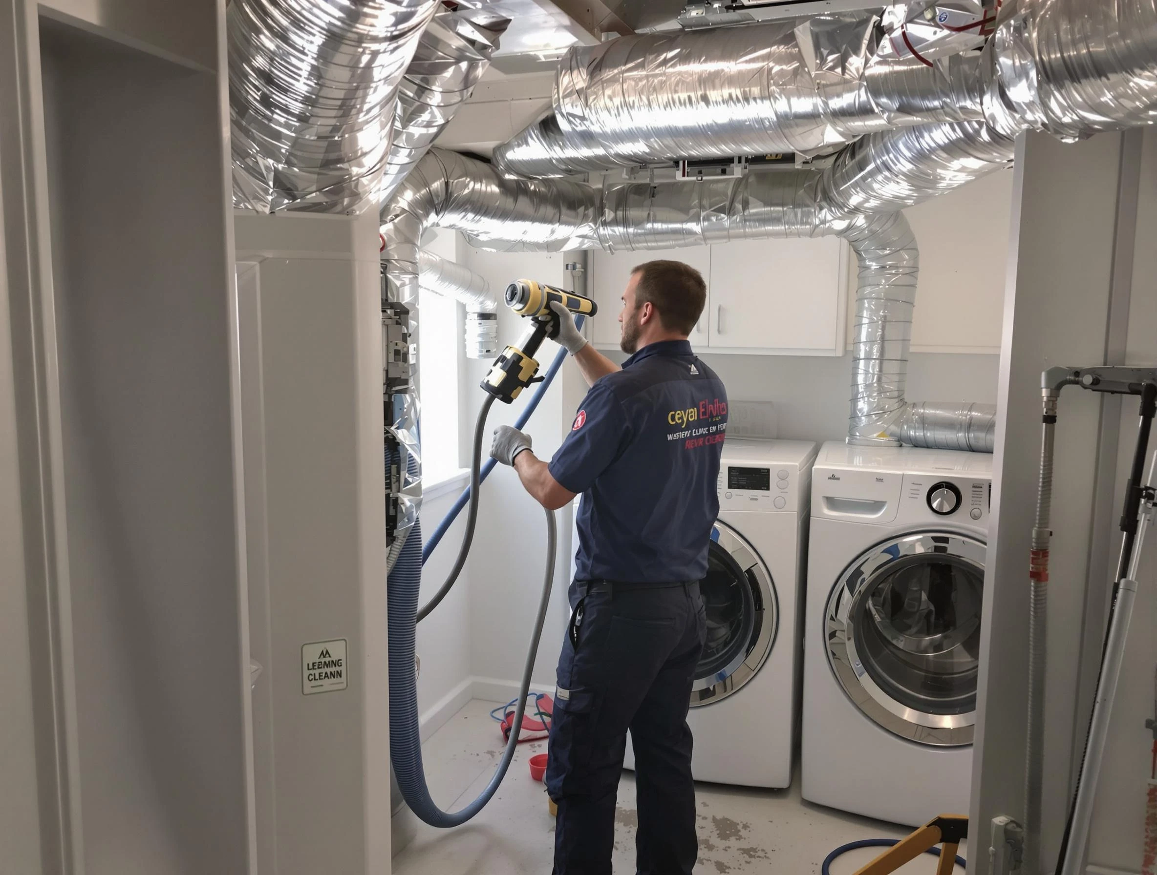 Fountain Hills Dryer Vent Cleaning specialist using advanced equipment for thorough duct cleaning in Fountain Hills