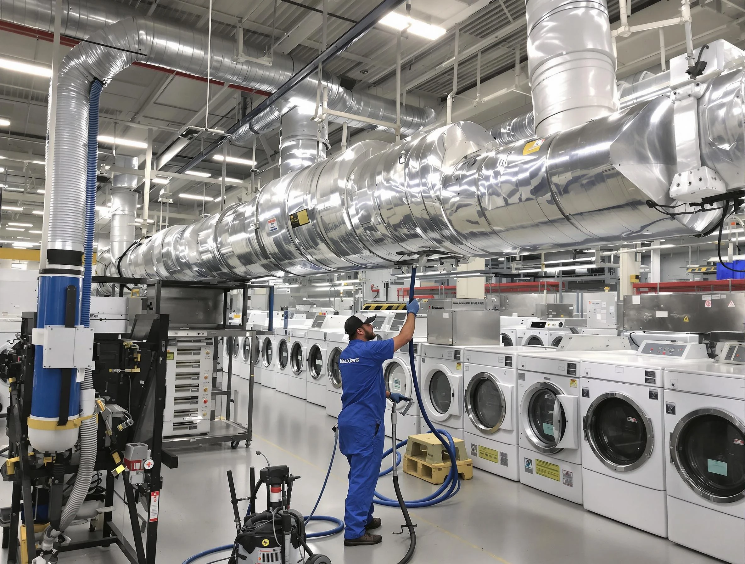 Fountain Hills Dryer Vent Cleaning team performing heavy-duty industrial dryer vent cleaning in Fountain Hills